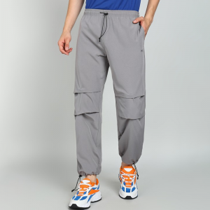 Men Mid-Rise Parachute Track Pants