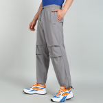 Men Mid-Rise Parachute Track Pants
