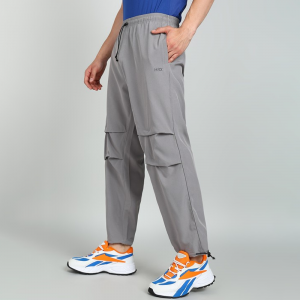 Men Mid-Rise Parachute Track Pants